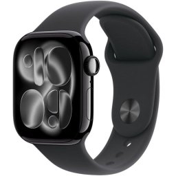 Apple Watch Series 11 GPS + Cellular 42mm Caja de Aluminio Negra con Correa Deportiva Negra M/L