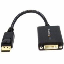 Adaptador de vídeo Startech DP2DVI2 DisplayPort a DVI-I 0,15 m negro