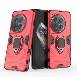 Funda para móvil Max Power Digital Magnética Anillo Giratorio Silicona Policarbonato Negra para OnePlus 12