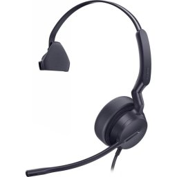 Auriculares Yealink UH42 con cable USB-A/USB-C para oficina, micrófono y control en línea, color negro