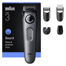 Depiladora barba Braun BeardTrimmer 3 80789789 20 longitudes batería 50 min