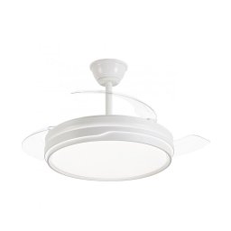 Ventilador de Techo Blanco Moderno LED Motor DC Serie Lima