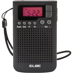 Elbe RF-93 Radio de Bolsillo Digital AM/FM con Auriculares Incluidos