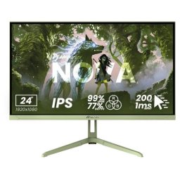 Monitor Arozzi Nova 24" FullHD 200Hz IPS 1ms Altavoces Gaming Verde