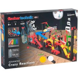 Juego de Robótica Fischertechnik Crazy Reactions 3 modelos 428 piezas ampliable