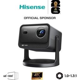 Proyector Hisense C3 UHD 4K 2500 Lúmenes 300" Láser DLP Smart TV Portátil