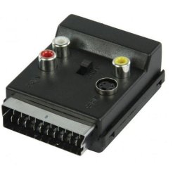 Goobay Adaptador Conmutable Scart AV Macho/Hembra Negro