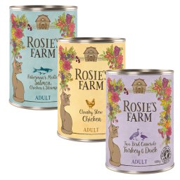 Rosie's Farm Adult 12 x 400 g para gatos - Pack Ahorro - Pack mixto (3 variantes)