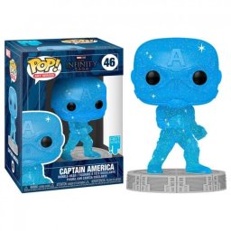 Funko Pop Art Series Marvel Infinity Saga Capitán América Gema del Espacio
