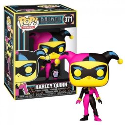 Figura Funko Harley Quinn Black Light Vinilo 9 cm Brilla Oscuridad