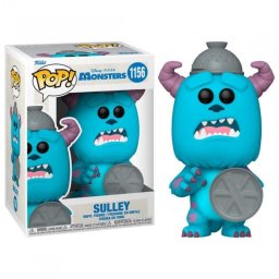 Figura Funko Pop Disney Sulley Monstruos SA Vinilo 10 cm Casco y Escudo