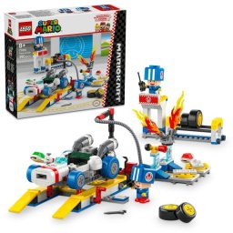 Lego Super Mario Kart: Garaje de Toad, Juguete Personalizable Coche y 2 Figuras para Niños 8+ Años