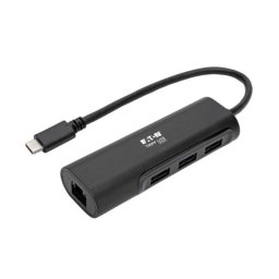 Adaptador USB-C Tripp Lite U460-003-3A1GB Hub 3xUSB 3.1 Gen1 Ethernet Gigabit