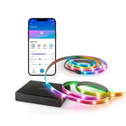 WiZ HDMI Sync Box +Tira LEDRGBIC 75"-85" para TV - Sincroniza luzes, HDMI 2.0, 4K a 60Hz, control via App