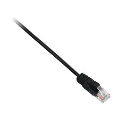 Cable de red V7 Cat6 5m UTP RJ45 macho-macho contactos oro negro