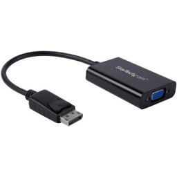 Adaptador de cable de vídeo Startech DP2VGAAMM3M DisplayPort a VGA con audio 0,18 m negro
