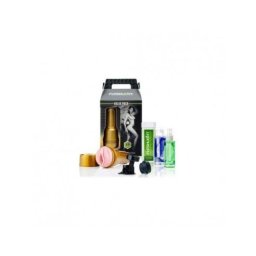 Masturbador masculino Fleshlight Stamina Training Oro Rosa silicona ajustable