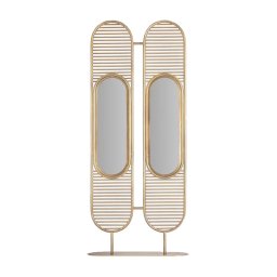 Biombo Paraban Moderno Acero Dorado Serie Alleghe