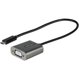 Adaptador gráfico USB StarTech CDP2VGAEC USB-C a VGA cable 30 cm blanco