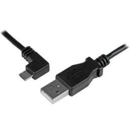 Cable USB Startech USBAUB2MLA Micro-USB B Acodado 2 m Alta Potencia Negro