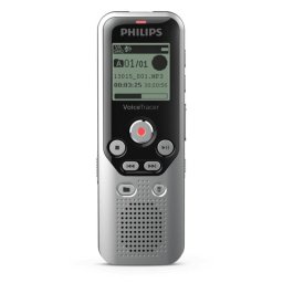 Dictáfono Philips DVT1250 8GB LCD MicroSD USB Grabación HQ LP SP