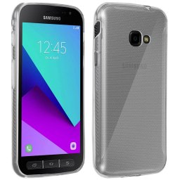 Avizar Funda Protectora de Silicona Flexible Transparente Ultrafina para Samsung Galaxy Xcover 4