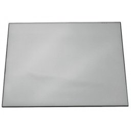 Vade sobremesa durable negro con tapa transparente 70x50 cm