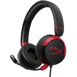 Auriculares HyperX Cloud Mini con cable jack 3,5 mm Gaming Cancelación de Ruido Negro
