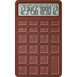 Calculadora Mustard M16247 diseño chocolate 8 dígitos marrón portátil