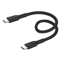Cable USB-C Belkin BoostCharge CAB004BT0MBK 15 cm 60 W trenzado negro
