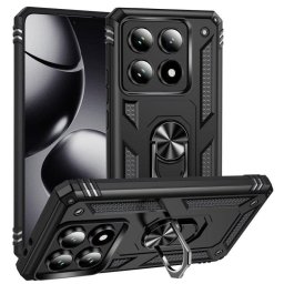 Funda para móvil Max Power Digital Anillo Giratorio Silicona Policarbonato Negro Protección 360 para Xiaomi 14T Pro 5G