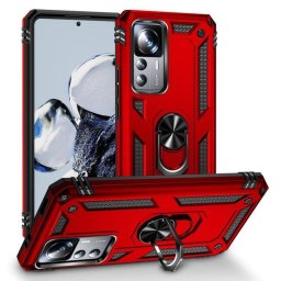 Funda para móvil Max Power Digital Anillo Giratorio Silicona Policarbonato Negra protección 360° para Xiaomi Mi 12T/12T Pro 5G