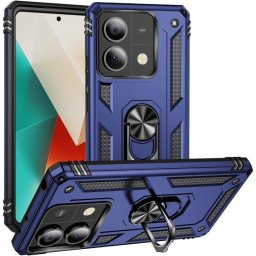 Funda para móvil Max Power Digital Anillo Giratorio Silicona Policarbonato Negro Antideslizante para Xiaomi Redmi Note 13 4G