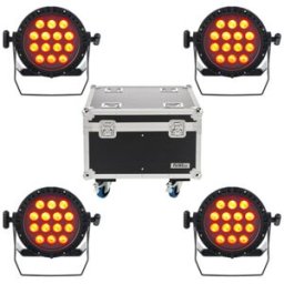 Varytec Event Par IP65 4in1 14x Bundle Revestimiento en negro
