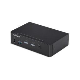 Interruptor KVM StarTech P2AD122-KVM-SWITCH DisplayPort 2 Puertos 4K 60Hz USB 3.0 Audio