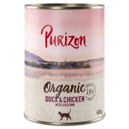 Purizon Organic 6 x 400 g comida ecológica para gatos - NUEVO: Senior vacuno con calabaza