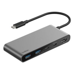 Hub Belkin 7 puertos 5000 Mbit/s modelo AVC023HQSGY USB-C HDMI SD 100W