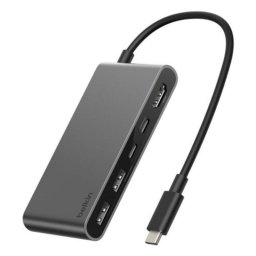 Hub Belkin 5 puertos 5000 Mbit/s modelo AVC022HQSGY USB-C HDMI 4K Ultra HD