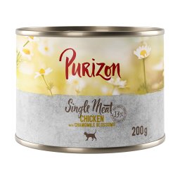 Oferta de prueba: Purizon 1 x 200 g comida húmeda para gatos - Single Meat: Pollo con flores de camomila - 1 x 200 g comida húmeda
