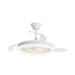 Ventilador Techo Diseño Blanco con Aspas Retráctiles Serie Bribó