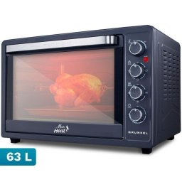 Horno eléctrico Grunkel HR-63MAX 63 L Negro Acero con convección y doble cristal
