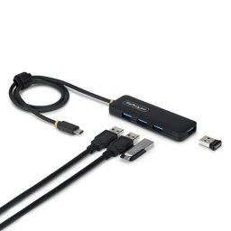 Hub Startech 4 puertos 5 Gbps USB-C a USB-A modelo PCR Cable 61 cm