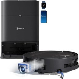 Robot Aspirador y Fregasuelos Ecovacs Deebot T80 Omni con Autovaciado Navegación AIVI 3D 18.000 Pa Control por Voz