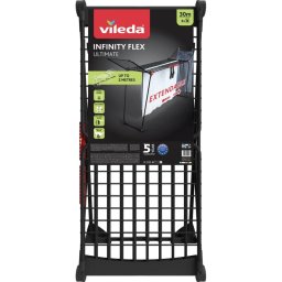 Tendedero Vileda Infinity Flex Ultimate acero negro 30 m plegable ruedas