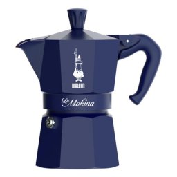 Cafetera Italiana Bialetti La Mokina Azul 0,04 L Aluminio y Plástico