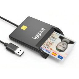 Iggual IGG316740 Lector de Tarjeta Magnética USB Negro