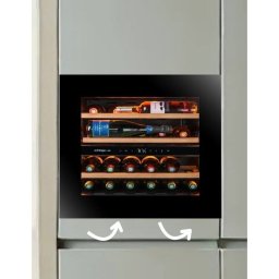 AVINTAGE Vinoteca empotrable AVI6075PLATINUM, Cíclico, Empotrable, Entre 21 y 49 botellas