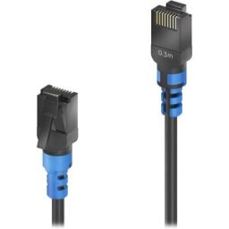 PureLink FI-PC100-003 Cat.6a Cable 0.3m Negro
