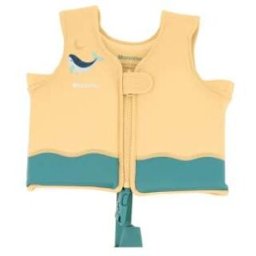 Chaleco Flotador Aprendizaje Monnëka Whale Teal Talla 3-6 años Tutete