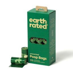 Rollos de bolsitas para perro Earth Rated - 21 rollos de 15 bolsas cada uno, sin perfume (315 bolsas)